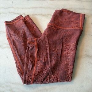 lululemon athletica Coral Textured Leggings
